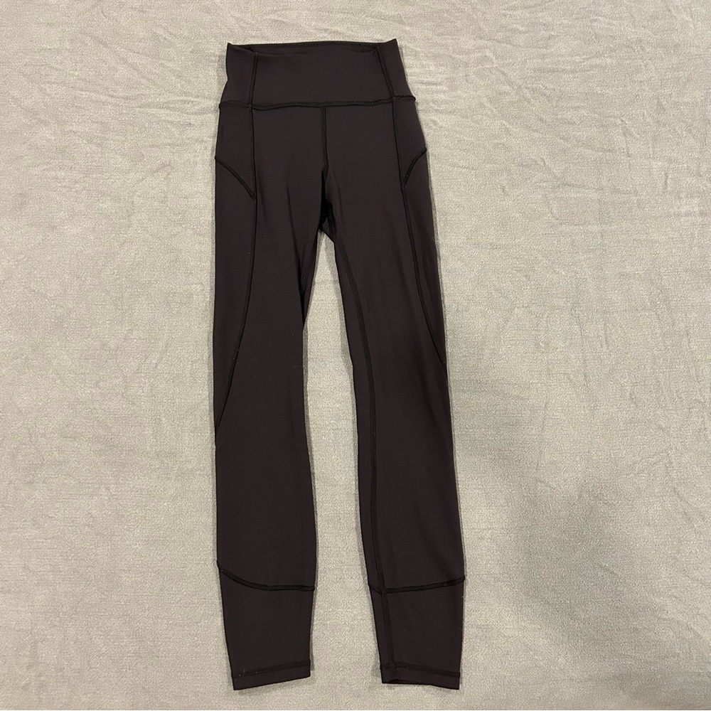 Lululemon High Rise Pant Legging ‘25 Seam size 0 in black